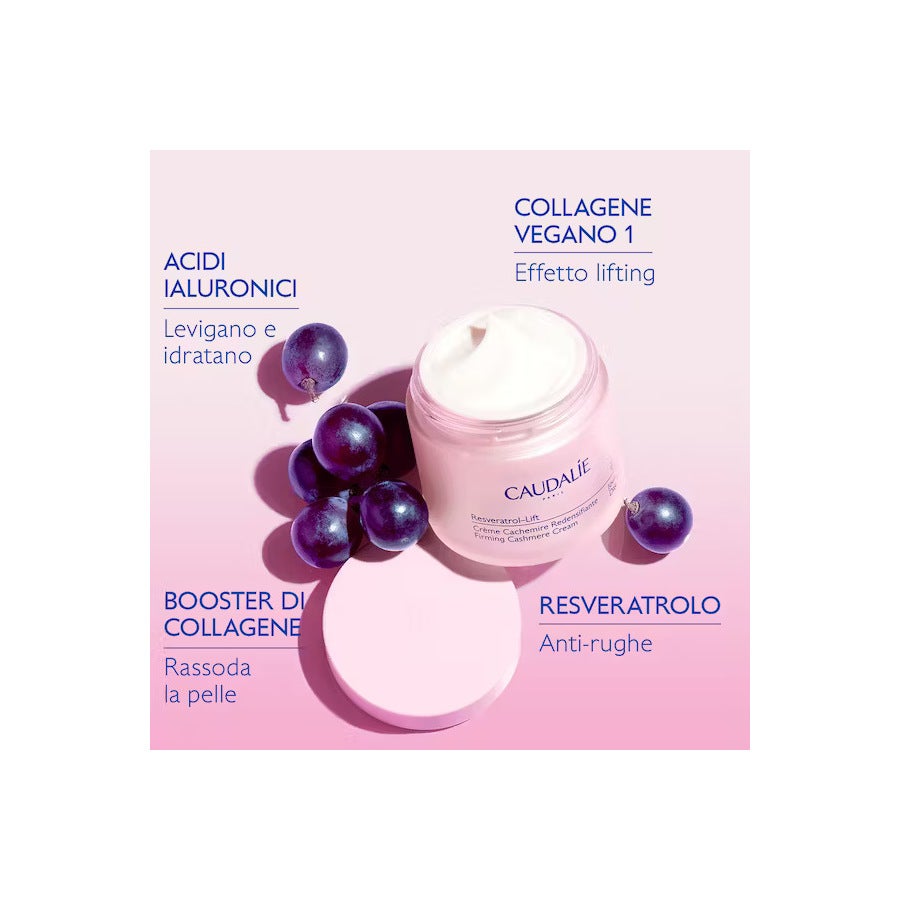 Caudalie Resveratrol-lift Crema Cashmere Ridensificante Ricarica 50ml-4