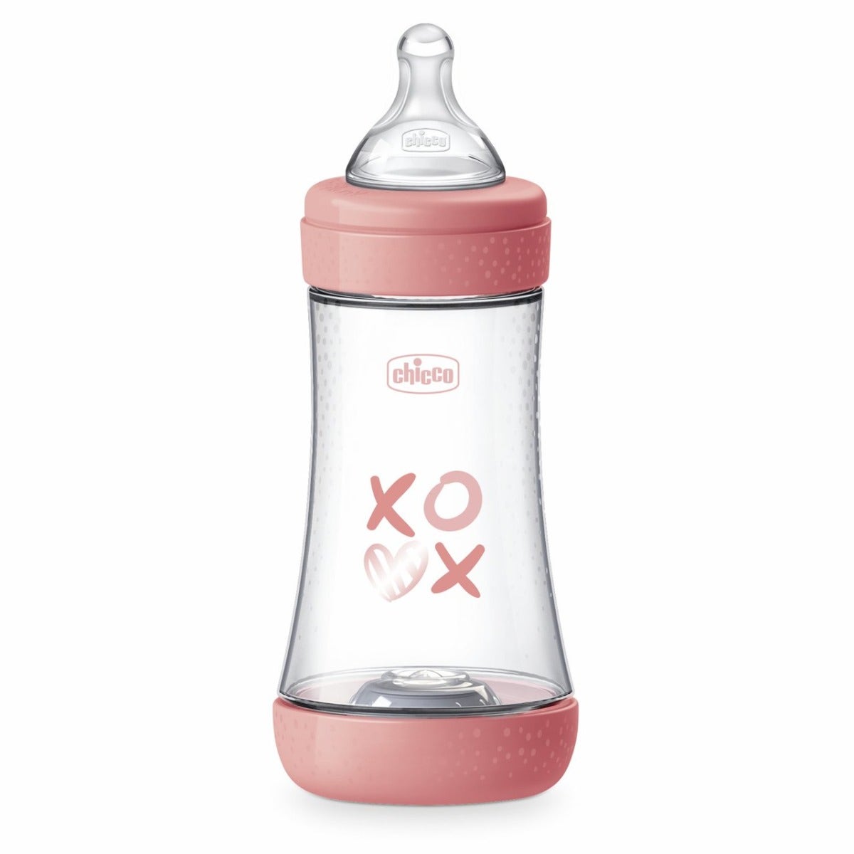 Chicco Biberon Neonato Perfect 5 Biberon Rosa Flusso Medio 240 ml 2Mesi+-0