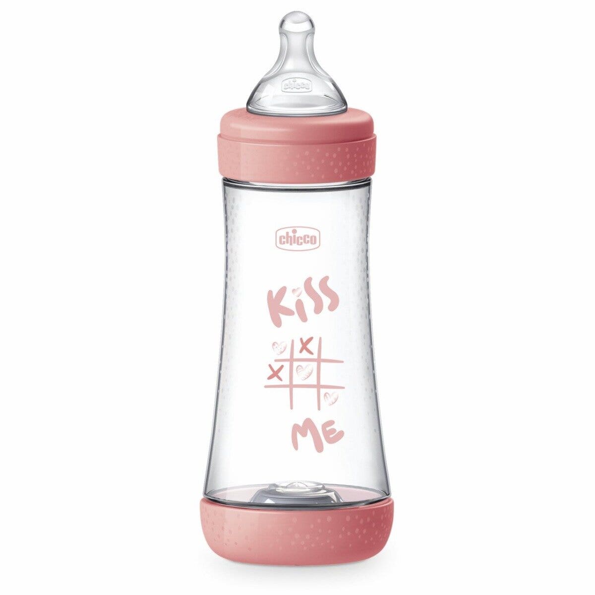 Chicco Biberon Neonato Perfect 5 Biberon Rosa Flusso Veloce 300 ml 4Mesi+-5
