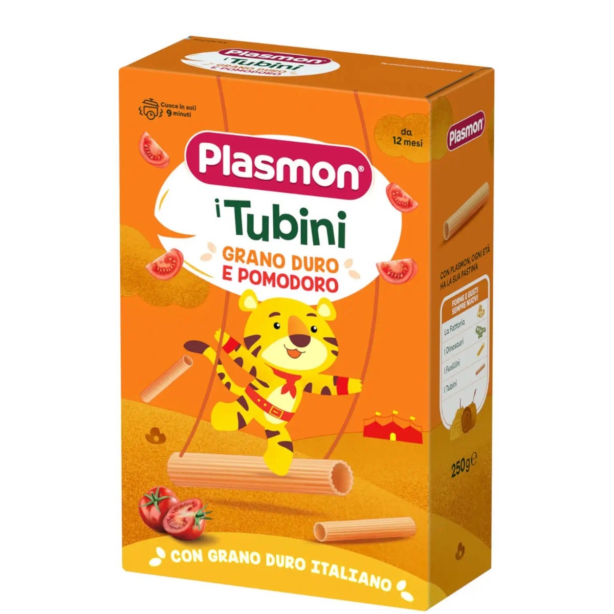 Plasmon Pastina Tubini Grano Duro e Pomodoro 12M+ 250g-1