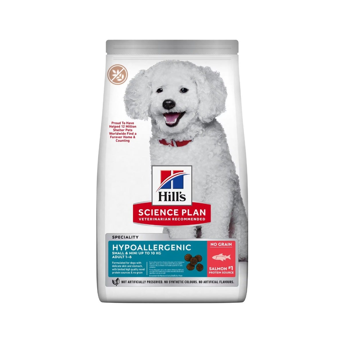 Hill's Science Plan Hypoallergenic Al Salmone Cibo Secco Cani Adulti Taglia Small Sacco 6kg-0
