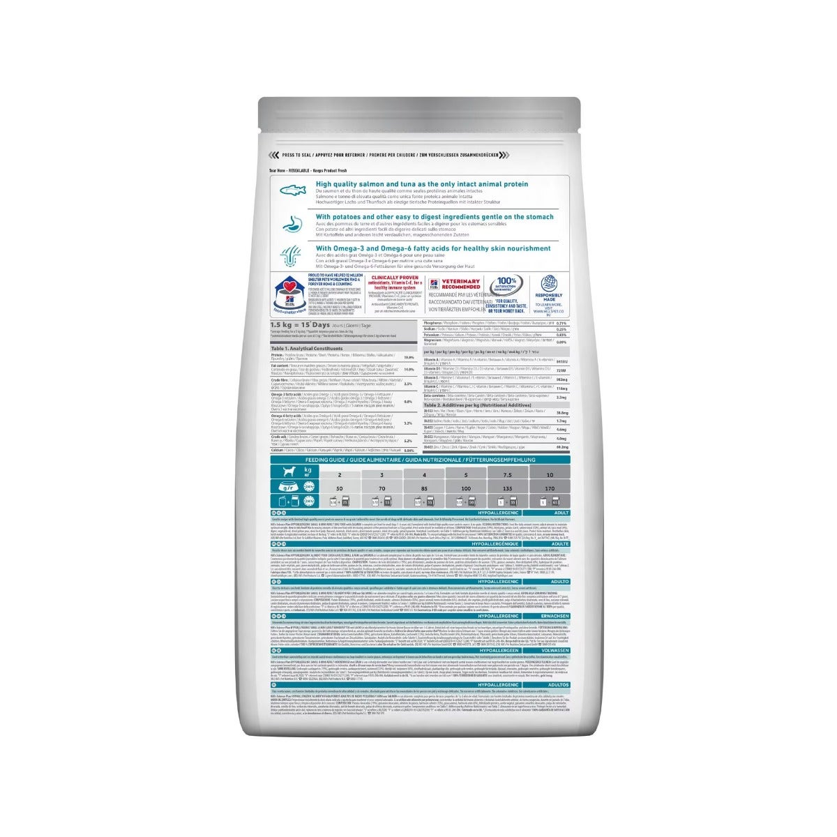 Hill's Science Plan Hypoallergenic Al Salmone Cibo Secco Cani Adulti Taglia Small Sacco 6kg-1