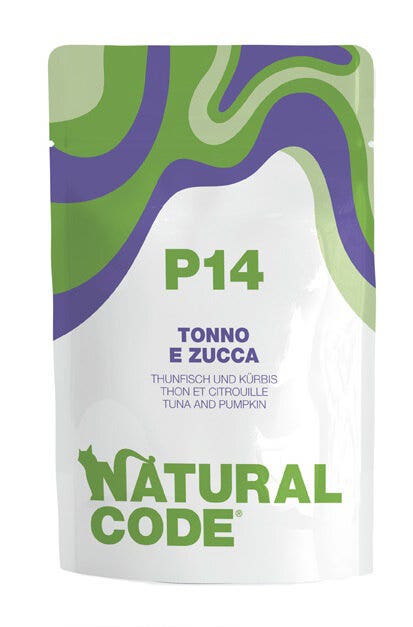 Natural Code P14 Tonno E Zucca Gatti Adulti Busta 70g-1