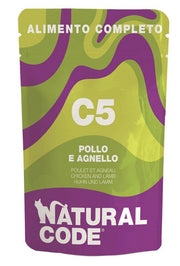 Natural Code C05 Pollo E Agnello Gatti Adulti Busta 70g-1