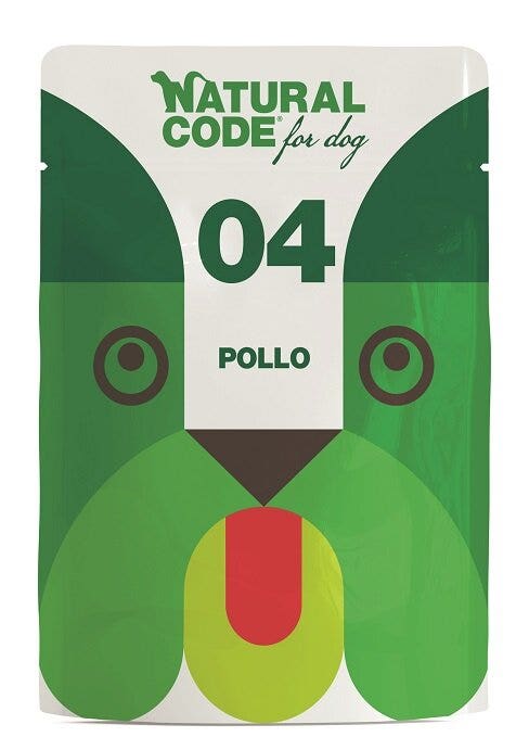 Natural Code 04 Pollo Cani Adulti Busta 300g-1