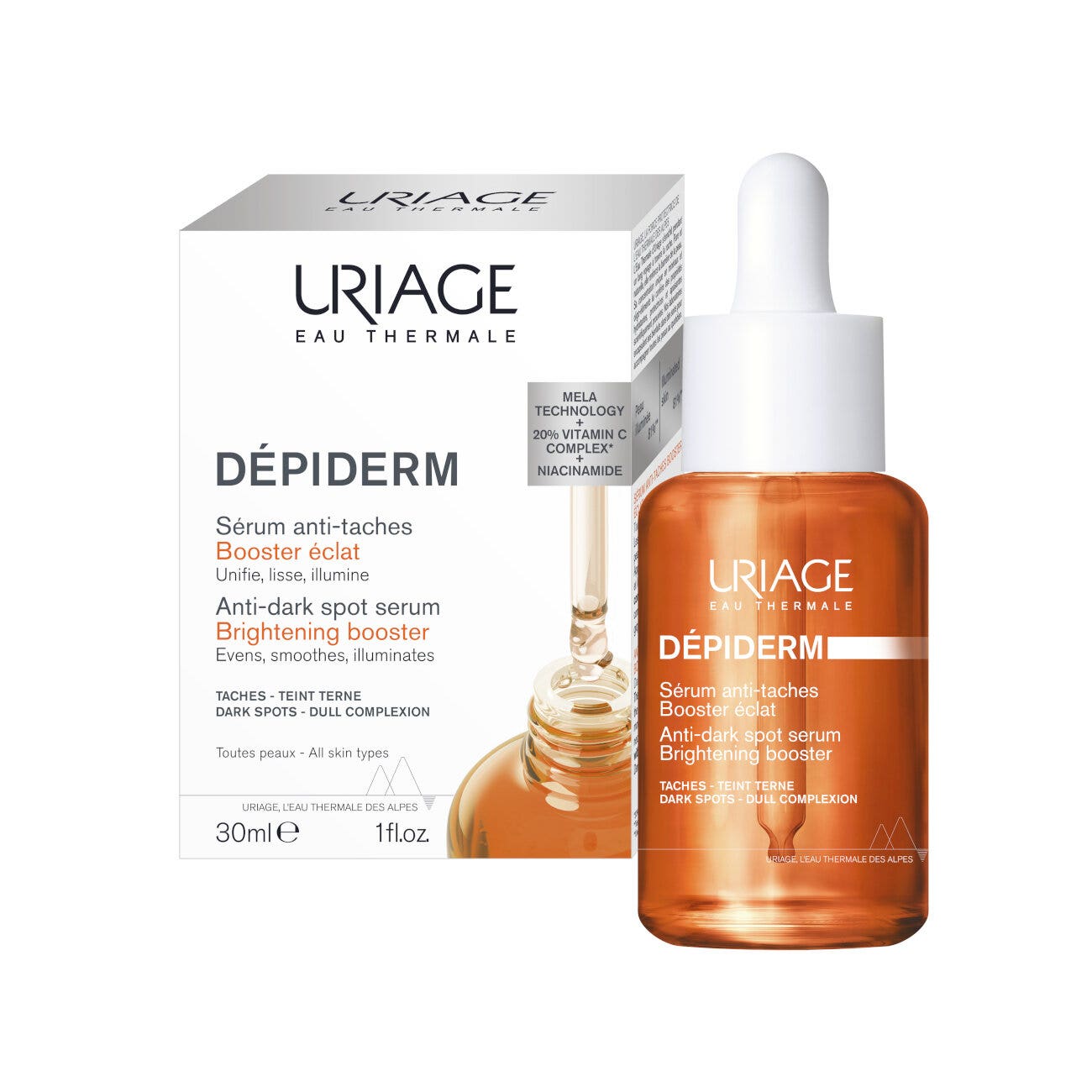 Uriage Depiderm Siero Anti-Macchie Booster Illuminante 30ml-17
