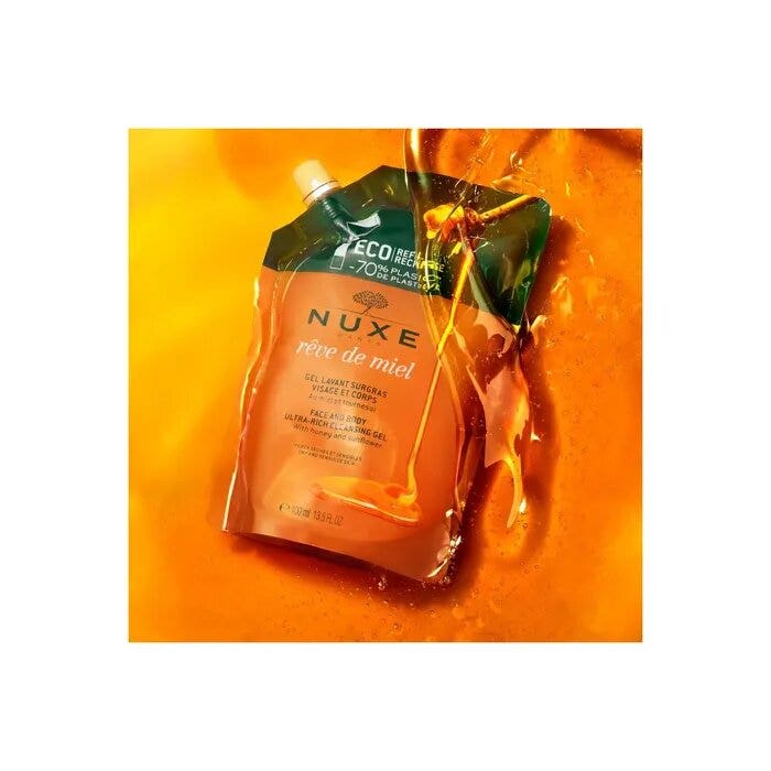 Nuxe Reve De Miel Ricarica Gel Lavante Surgrassante Viso E Corpo 400ml-8