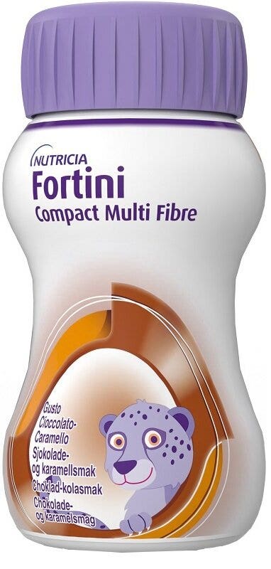 Nutricia Fortini Compact Multifibre Cioccolato E Caramello 4x125ml-2