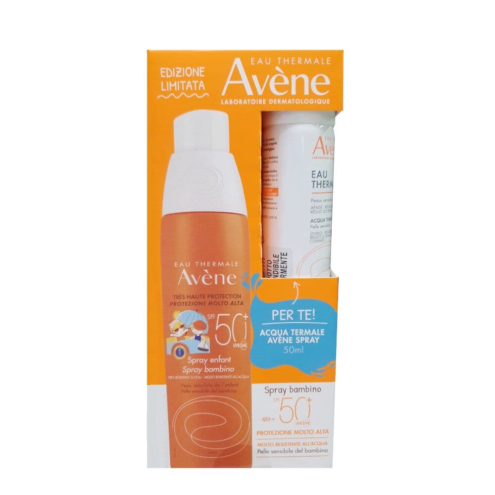 Eau Thermale Avène Kit Spray Bambino SPF50+ 200 ml +  Eau Thermale Avène Spray 50 ml-1