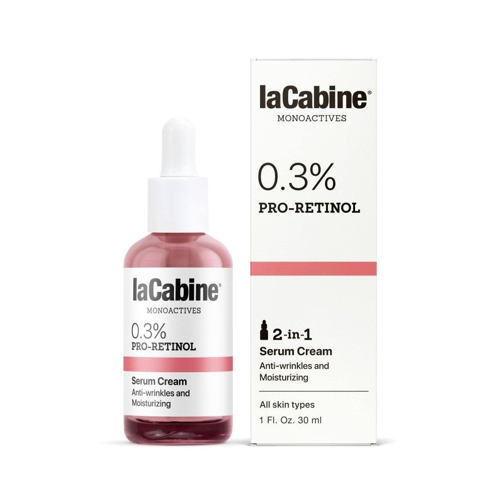 LaCabine 0.3% Pro-Retinol Tecnologia 2 in 1 Siero+Crema Viso Rigenerazione Cellulare 30ml-1