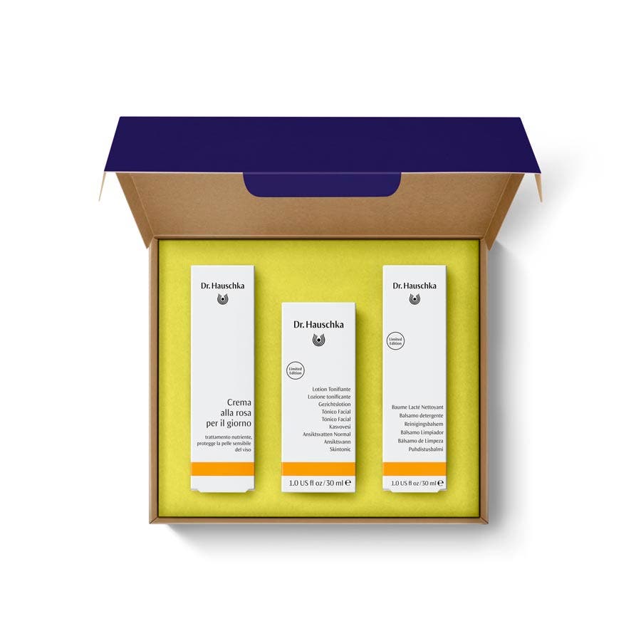 Dr. Hauschka Cofanetto Crema Viso Giorno 30ml + Lozione 30ml + Detergente 30ml-1