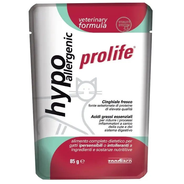 Prolife Veterinary Hypoallergenic Cibo Umido Per Gatti Bustina 85g-1