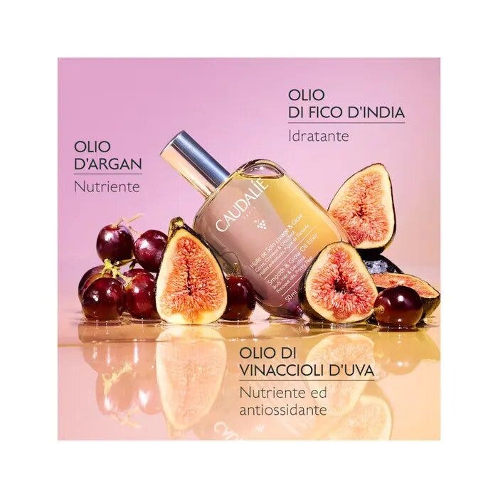 Caudalie Olio Trattante Lisciante Luminosità Corpo/Capelli /Decolleté 100ml-5