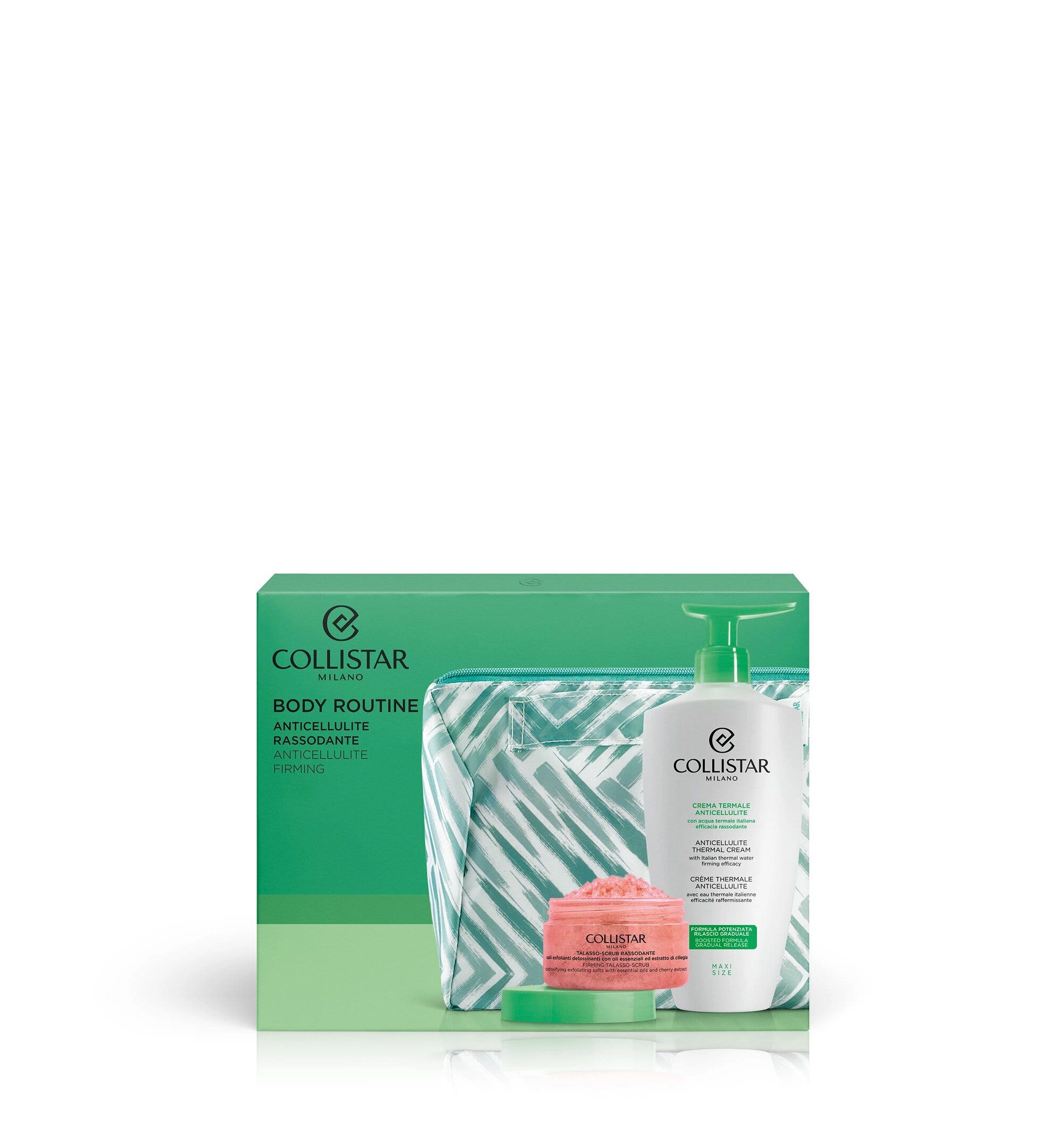 Collistar Cofanetto Corpo Crema Anticellulite 400ml+Talasso Scrub Rassodante 150g+Pochette-1