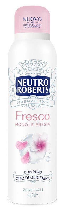 Neutro Roberts Deodorante Spray Fresco Rosa Zero Sali di Alluminio 150ml-1