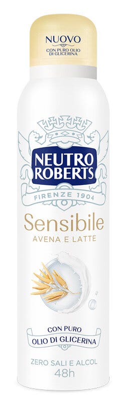 Neutro Roberts Deodorante Spray Pelle Sensibile Zero Sali di Alluminio Zero Alcol 150ml-1