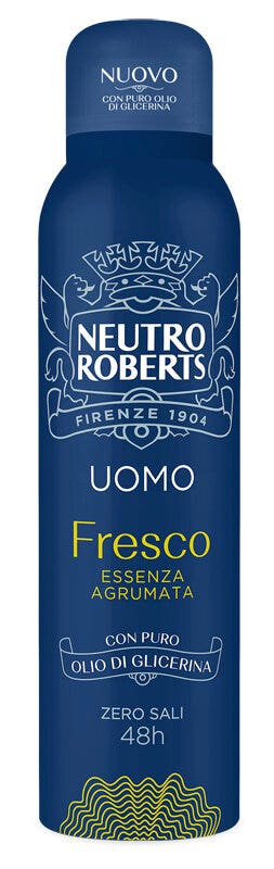 Neutro Roberts Deodorante Spray Uomo Essenza Agrumata Zero Sali di Alluminio 150ml-1