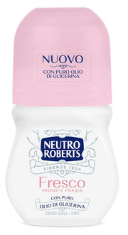 Neutro Roberts Deodorante Roll On Fresco Rosa Zero Sali di Alluminio 50ml-1