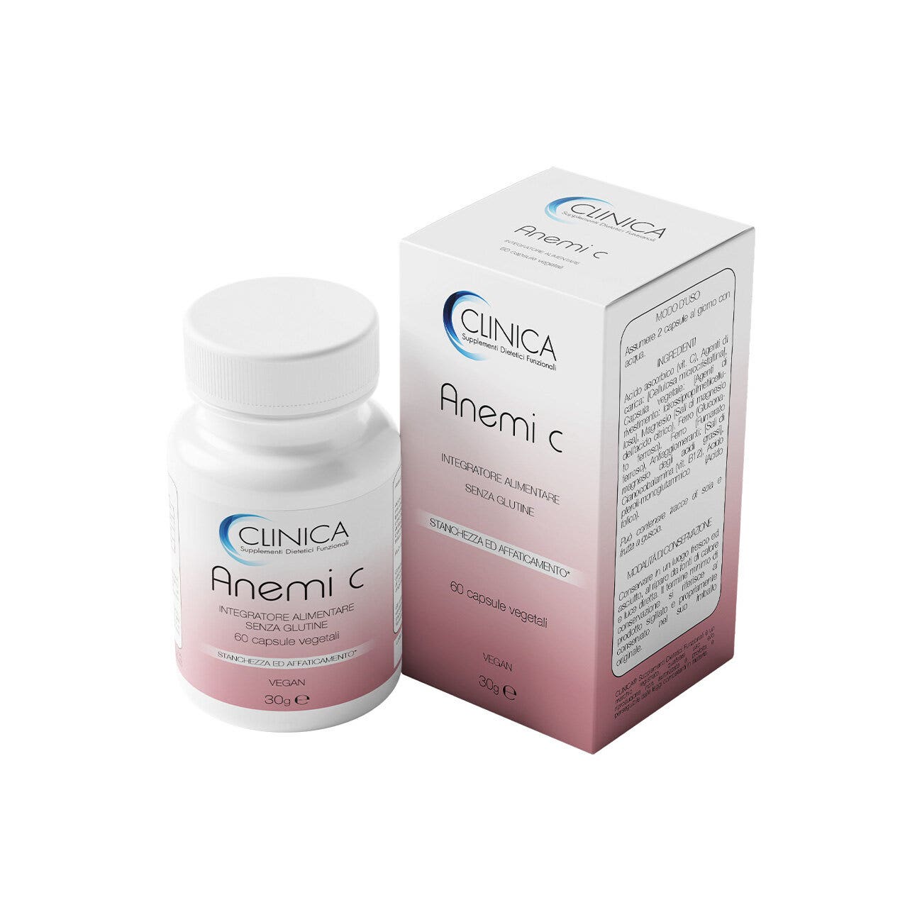 Clinica Anemi C 60 Capsule Vegetali – 1 Mese Di Trattamento-3
