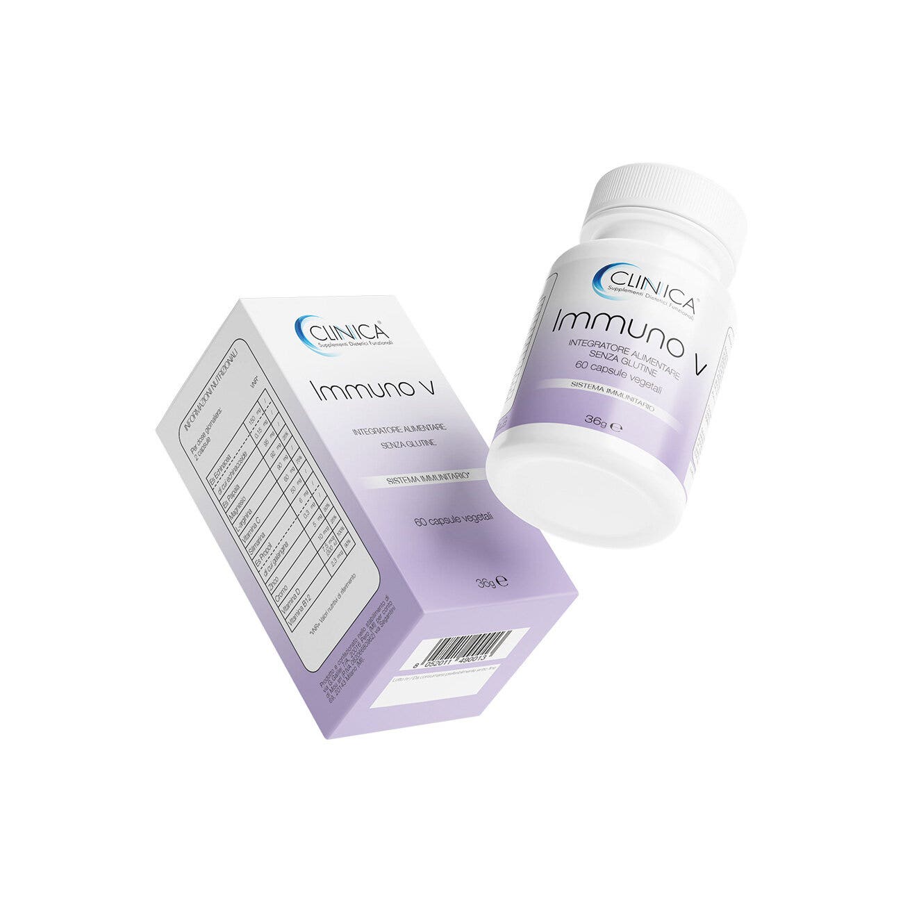 Clinica Immuno V 60 Capsule Vegetali – 1 Mese Di Trattamento-4