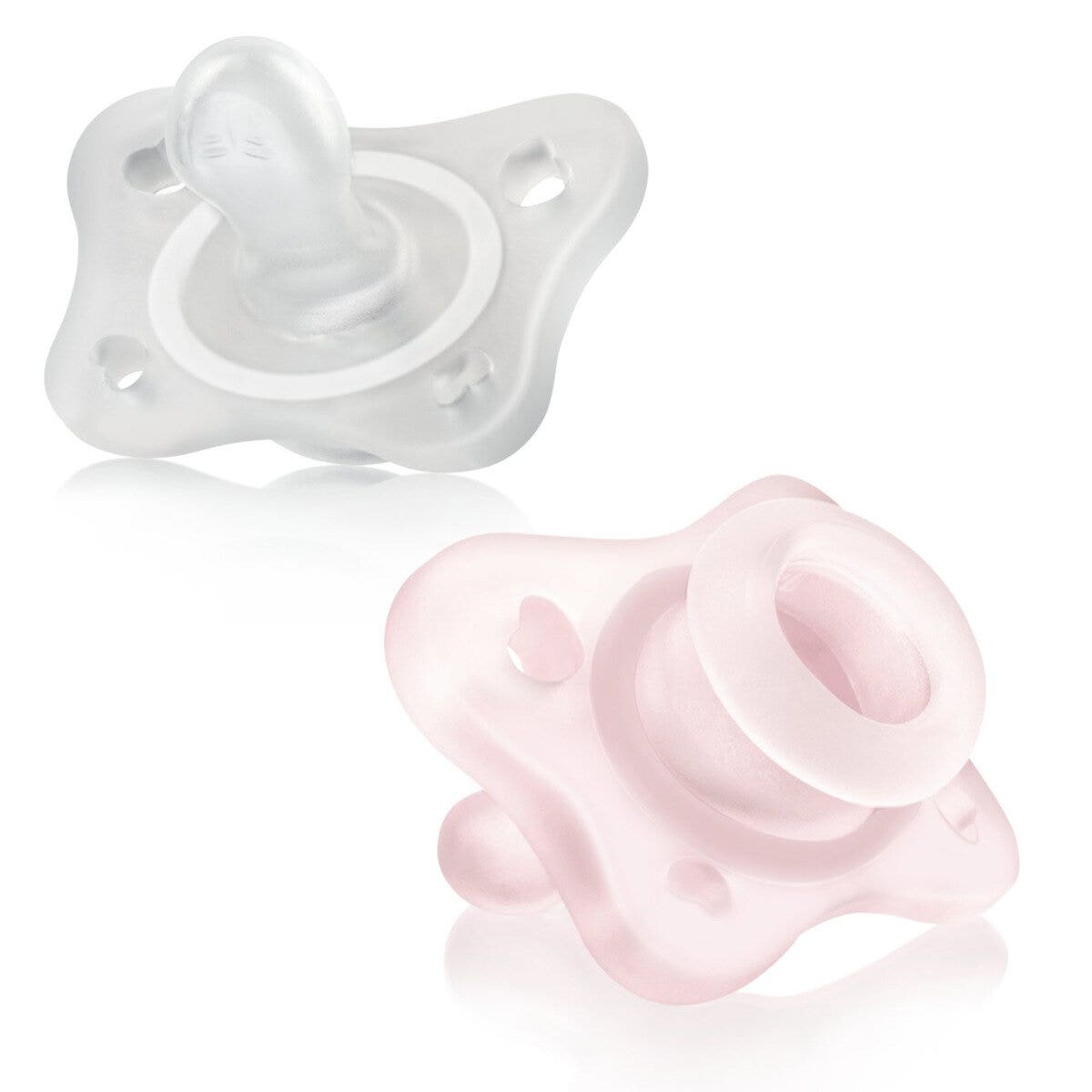 Chicco PhysioForma Mini Soft 0-2 Mesi Gommotto Bambina 2 Pezzi-1