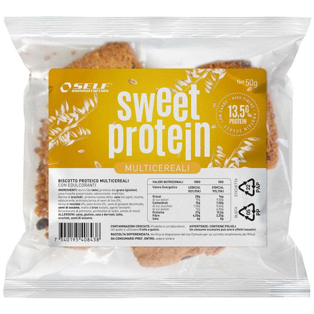 Self Omninutrition Sweet Protein Gusto Multicereali 50g-1