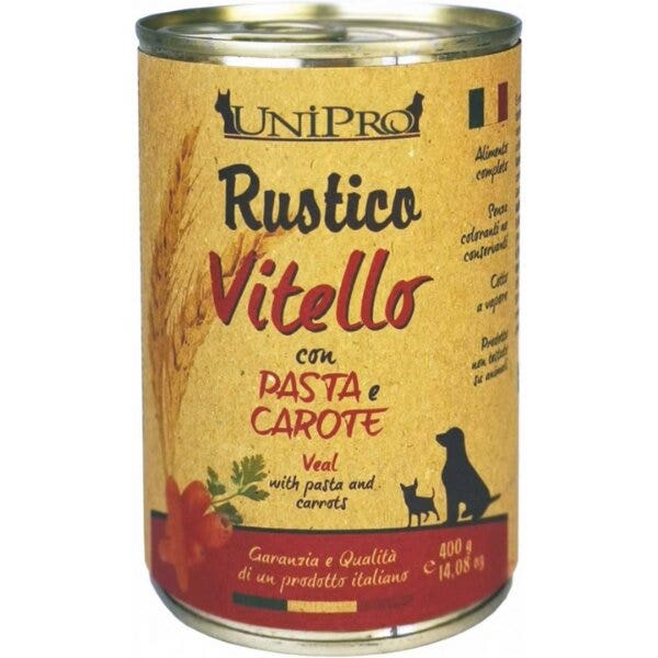 Unipro Cane Rustico Vitello Pasta Carote 400g-1