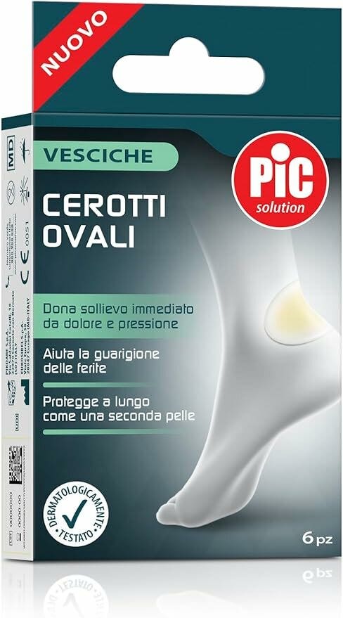 Pic Solution Cerotti Ovali Per Vesciche 44x69mm 6 Pezzi-1
