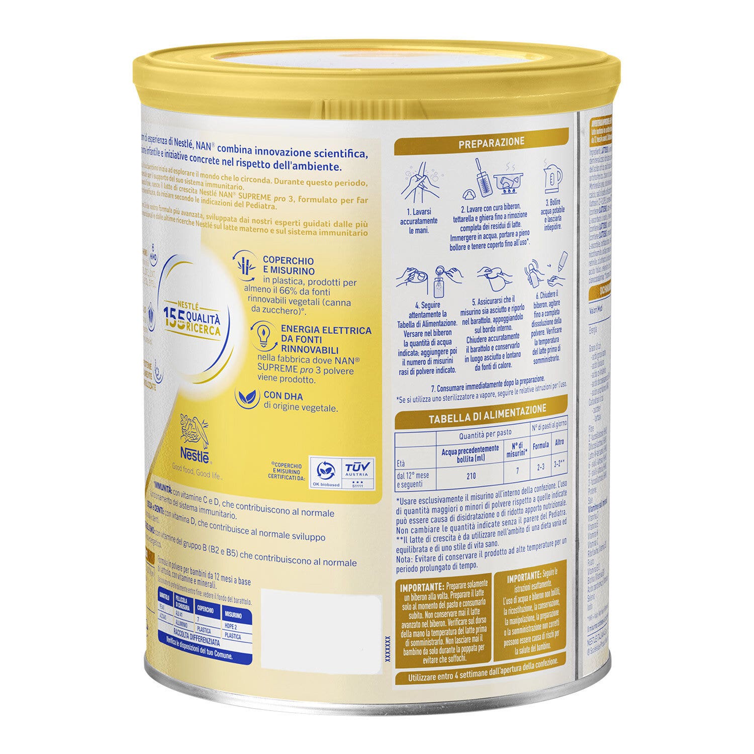 Nan Supreme Pro 3 Latte Di Crescita Polvere 800g-3