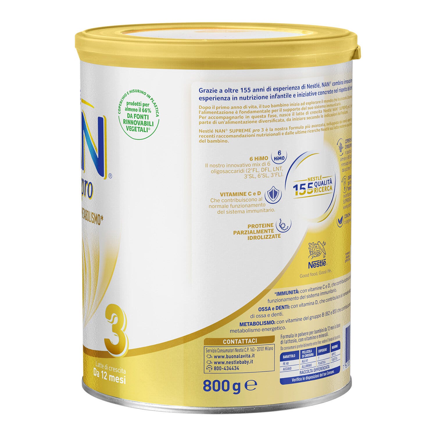 Nan Supreme Pro 3 Latte Di Crescita Polvere 800g-2