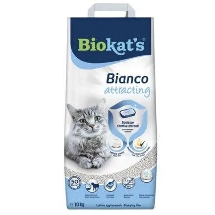 Biokat's Bianco Attracting Lettiera In Argilla Naturale Per Gatti 10kg-1