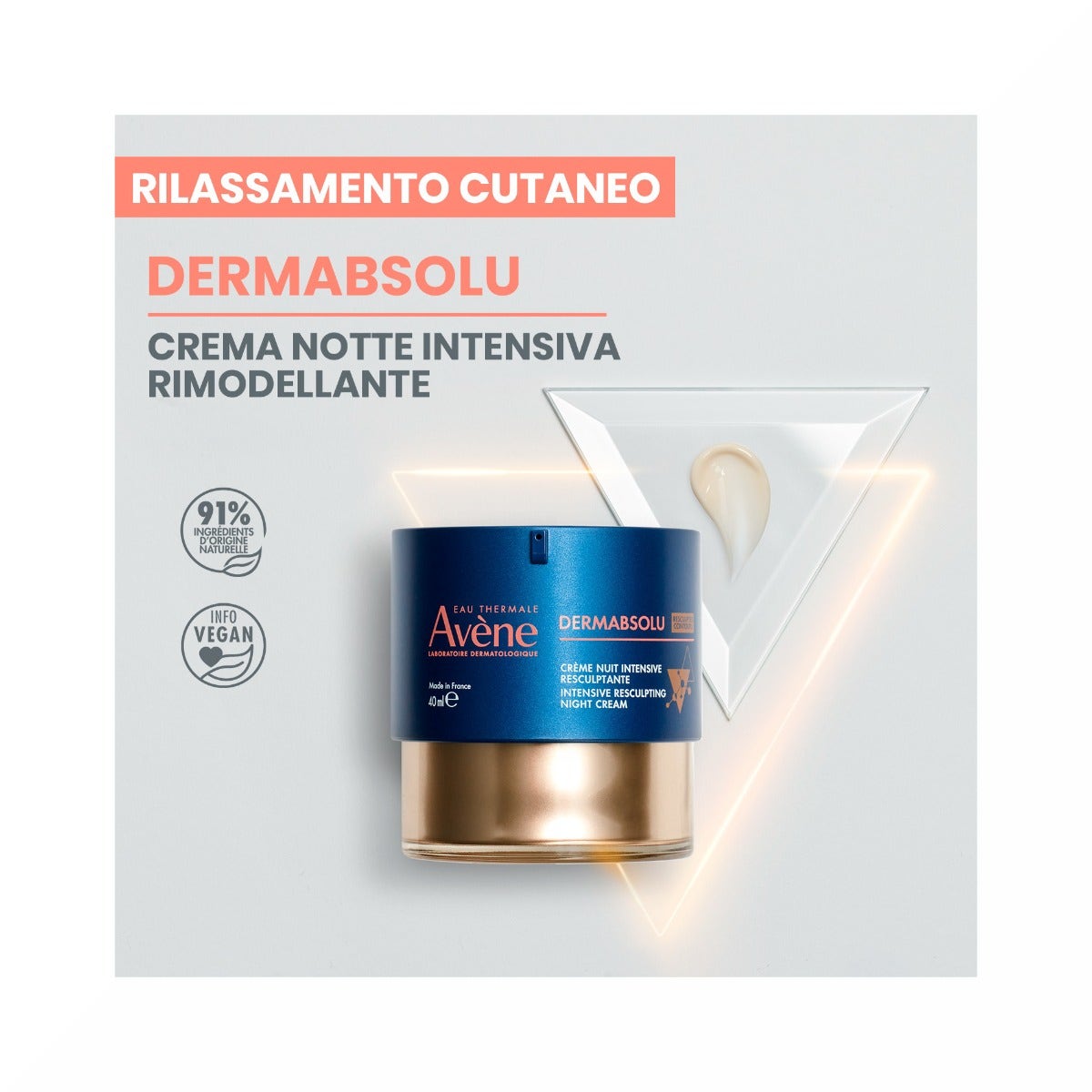 Eau Thermale Avene Dermabsolu Crema Notte Intensiva Rimodellante Anti-Età 40ml-3