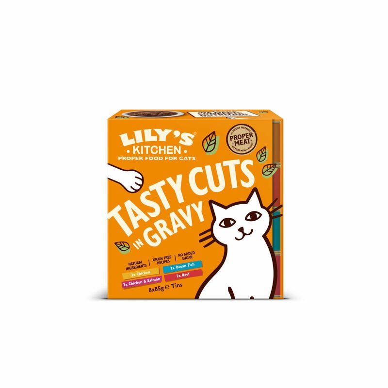 Lily's Kitchen Tasty Cuts in Gravy Multipack Cat 8X85g-1