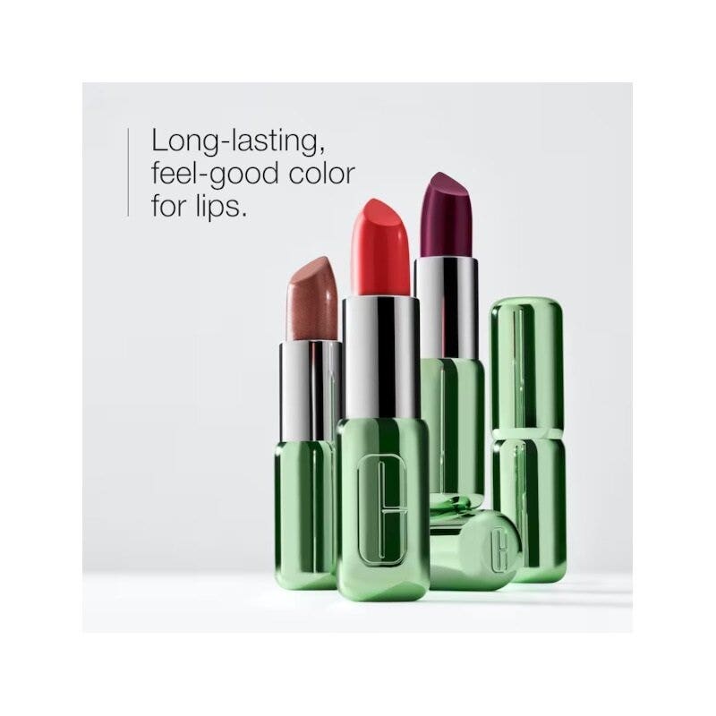 Clinique Pop Longwear Lipstick Rossetto Satin Poppy-4