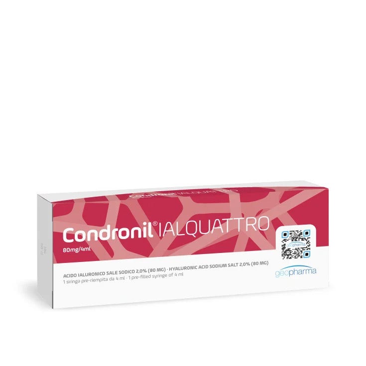 Siringa Intra-articolare Condronil Ialquattro Acido Ialuronico 2% 4 ml-1
