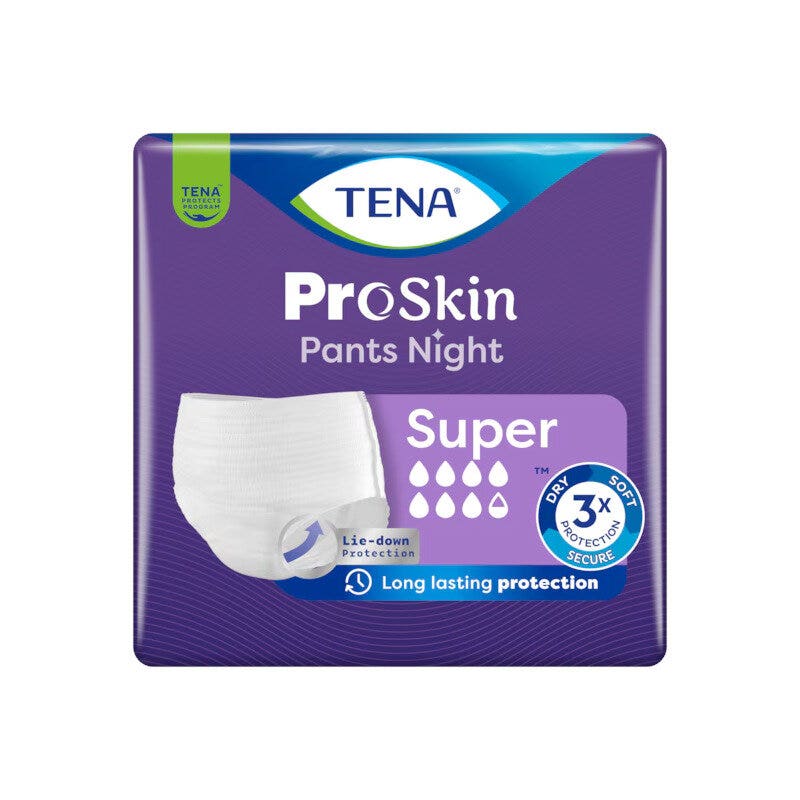 Tena ProSkin Pants Night Super Mutadine Assorbenti Taglia L 10 Pezzi-1