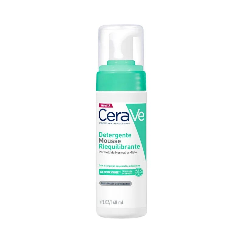 Cerave Mousse Detergente Riequilibrante 148 ml-1