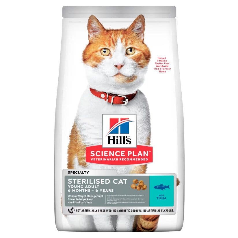 Hill's Science Plan Young Adult Sterilised Cat Alimento per Gatti con Tonno 300g-1