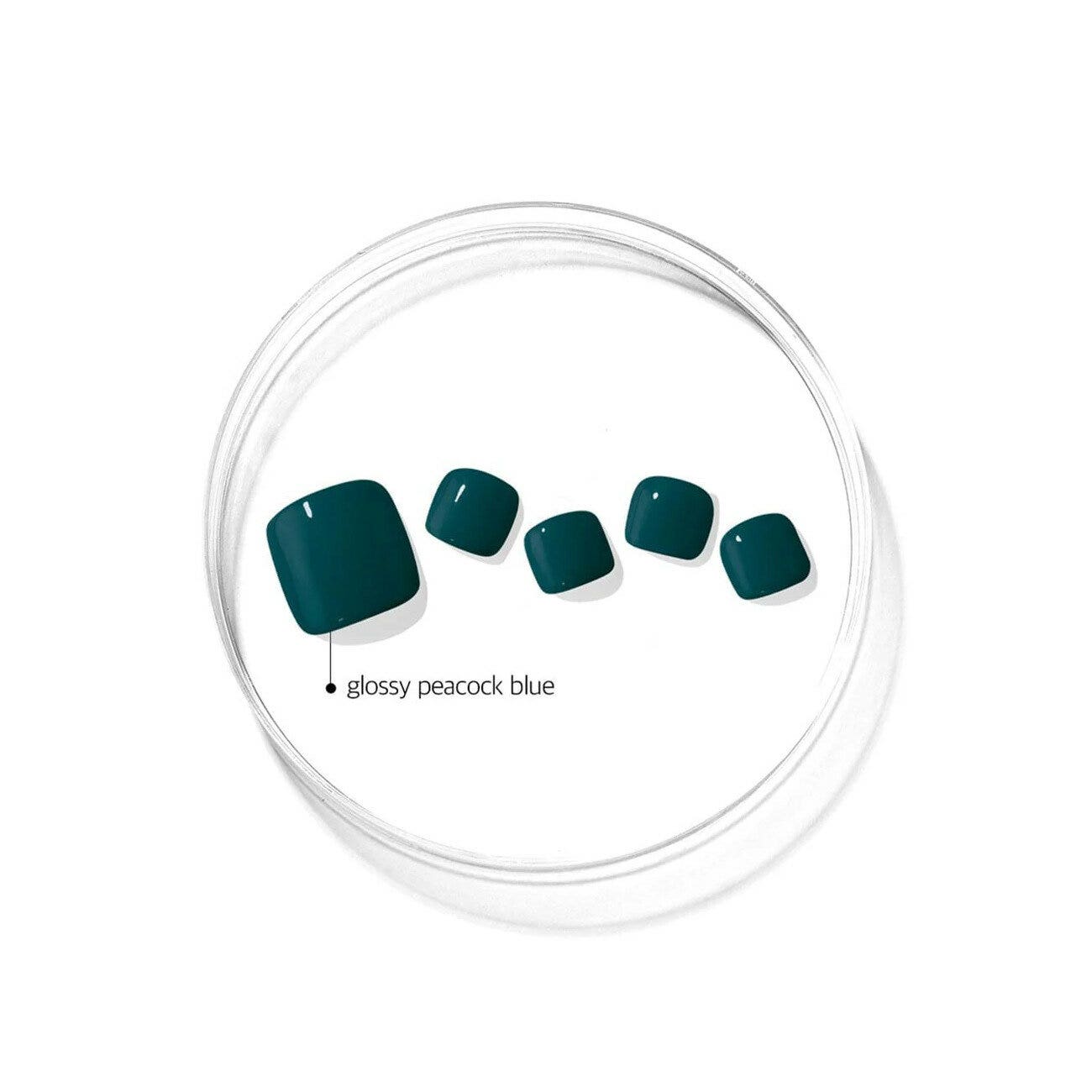 Ohora Gel Nails Smalto Per Piedi In Gel Adesivo N Peacock Blue-2