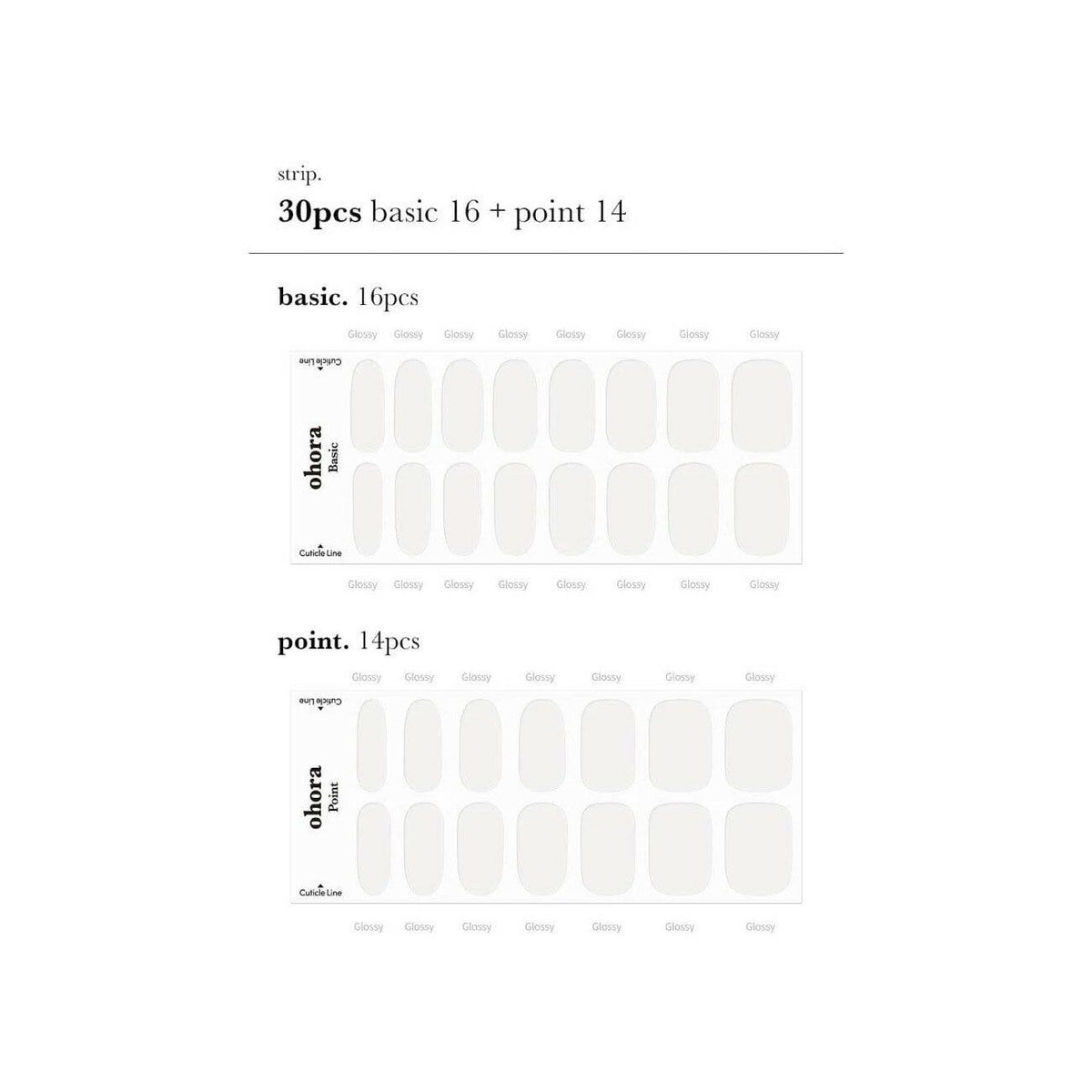 Ohora Gel Nails Smalto Per Piedi In Gel Adesivo N White-4