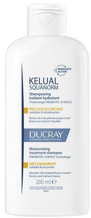 Ducray Kelual Squanorm Shampoo Trattante Idratante Forfora Secca 200ml-1