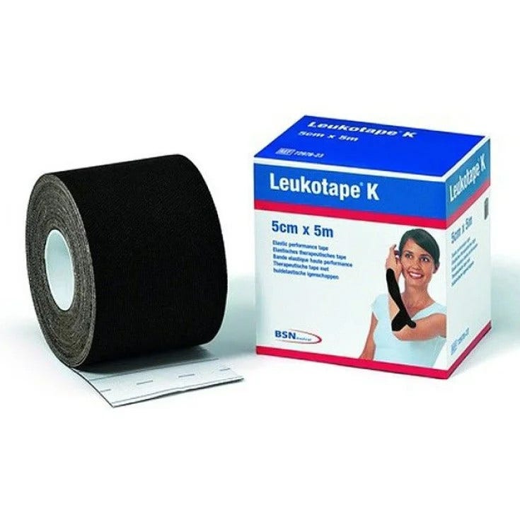 Leukotape K Actimove Benda Adesiva Taping Fisioterapico 5cmx5m Nero in Rotolo-1