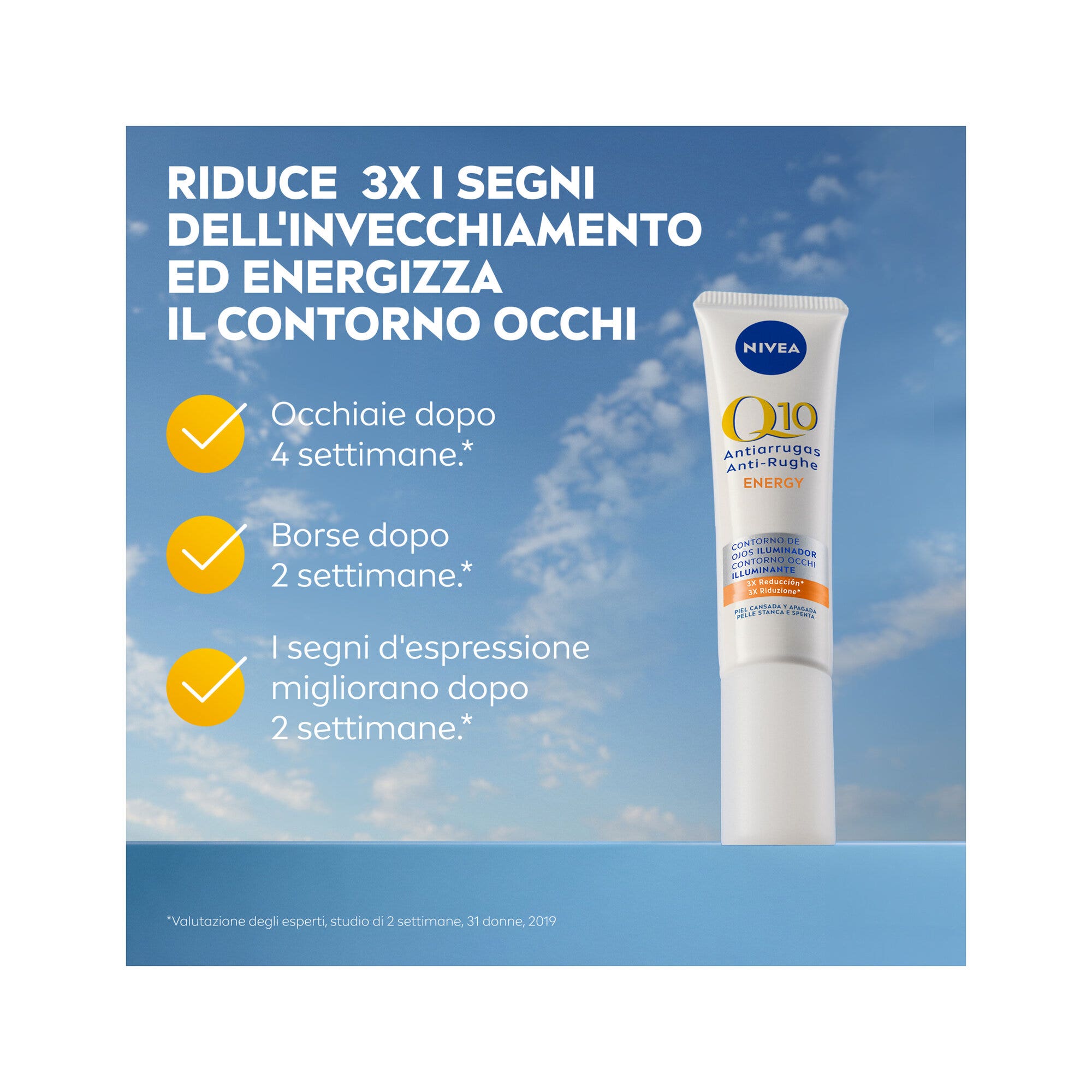 Nivea Q10 Anti-rughe Energy Contorno Occhi Illuminante Crema Antirughe 15ml-2