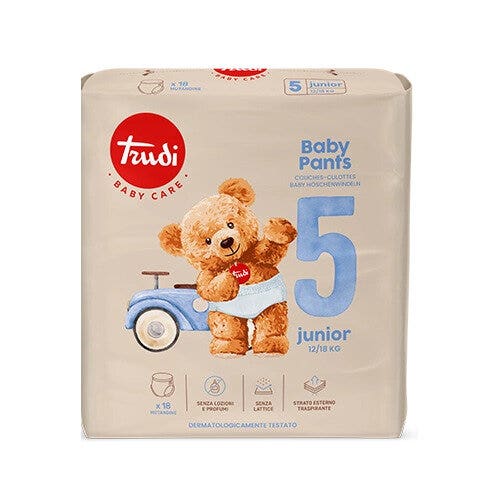 Trudi Baby Pants Pannolini a Mutandina Taglia 5 Junior 12-18 Kg 18 Pezzi-1