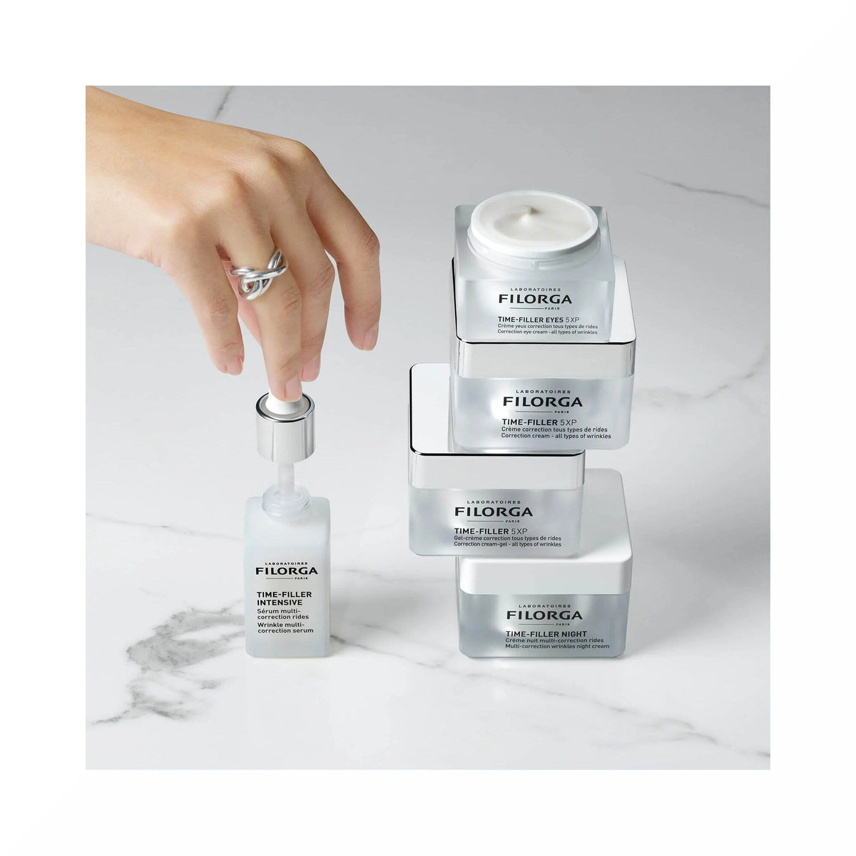 Filorga Time-Filler 5XP Crema-Gel Correttiva Per Tutti i Tipi di Rughe Viso e Collo 50ml-8