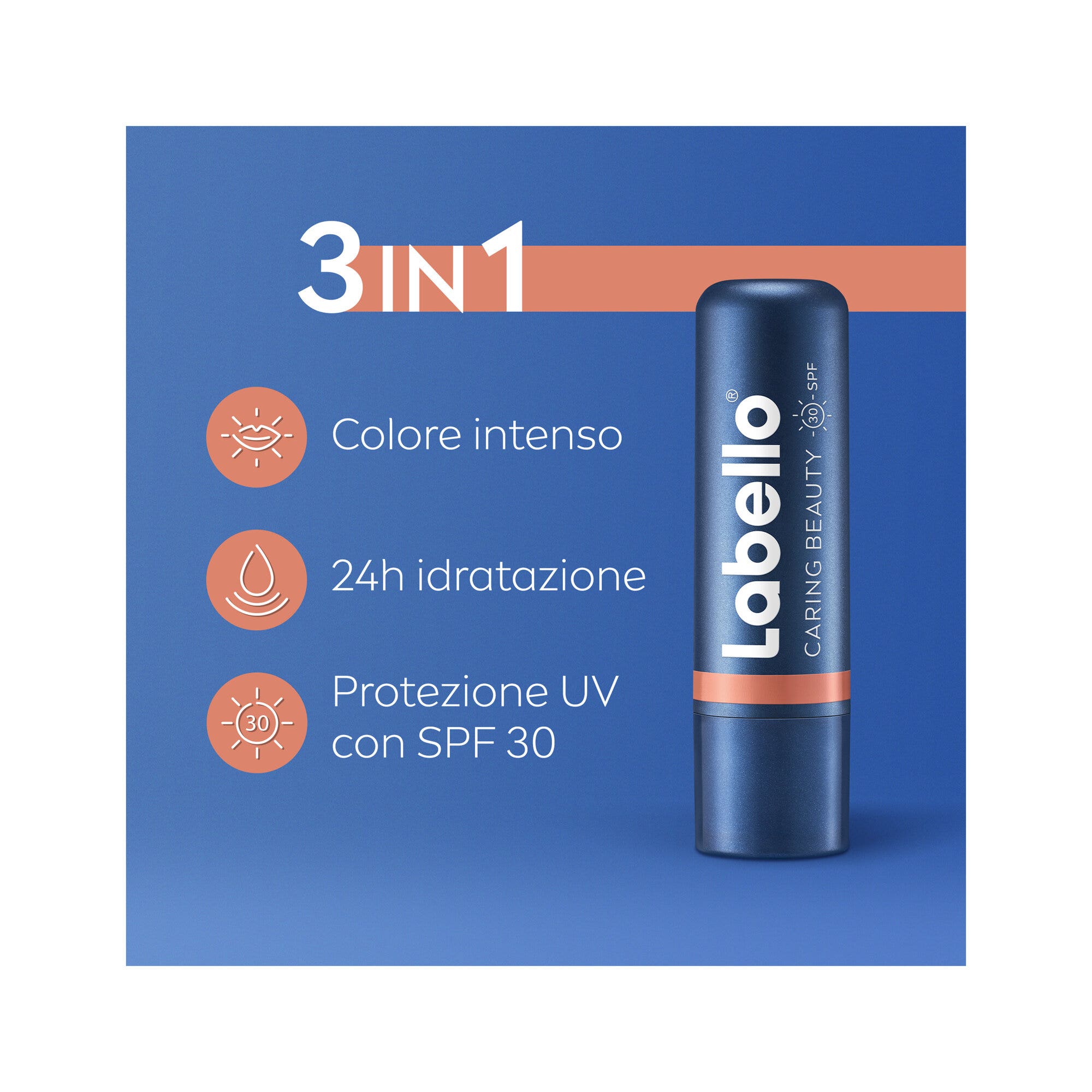 Labello Caring Beauty Lip & Cheek Nude Spf30 Burrocacao Labbra E Guance Colorato Nude 4,8g-2