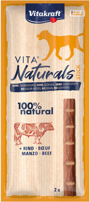 Vitakraft Vita Naturals Sticks Manzo 2 Pezzi
