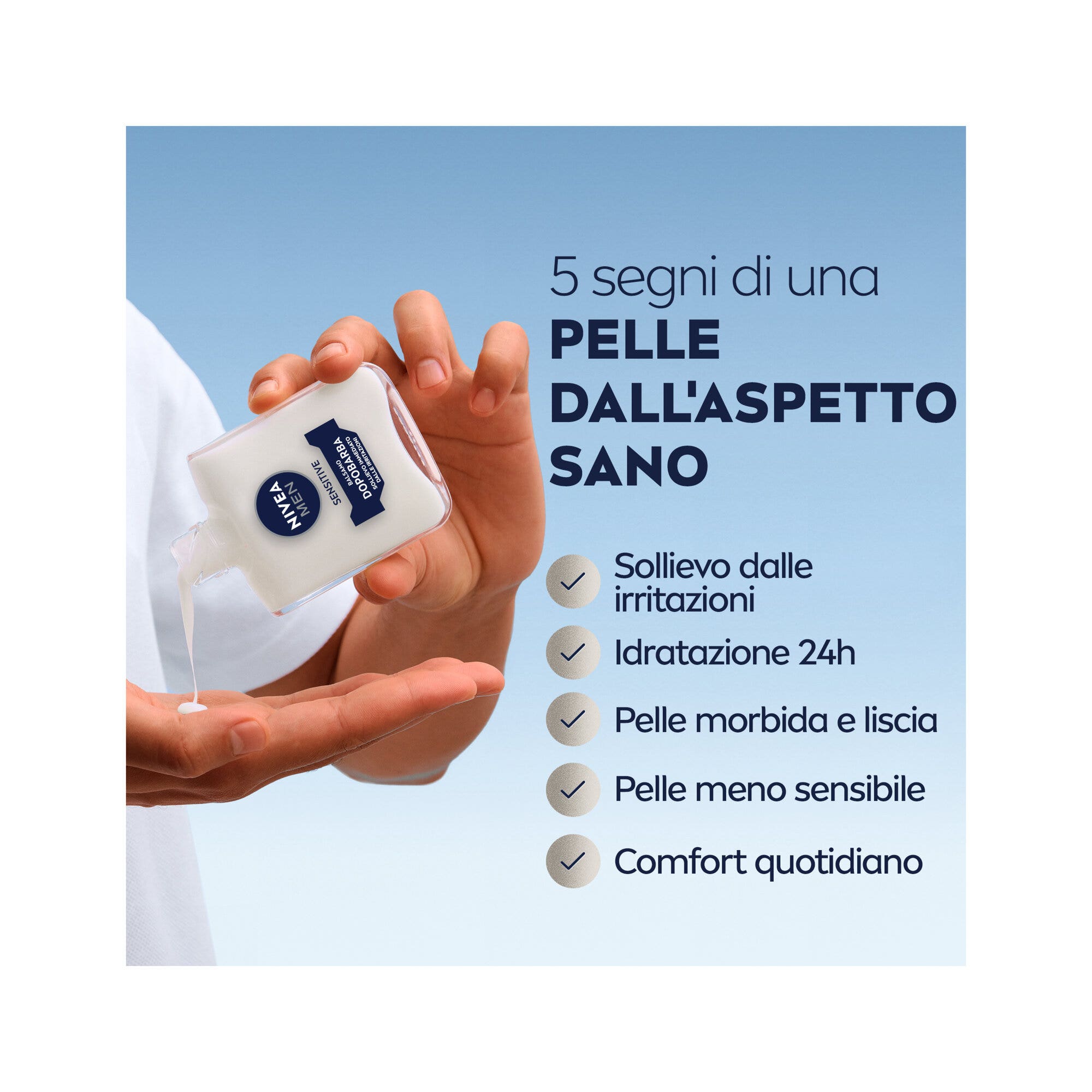 Nivea Men Sensitive Cofanetto Schiuma 200ml + Balsamo 100ml + Deo 50ml + Travel Bag-4