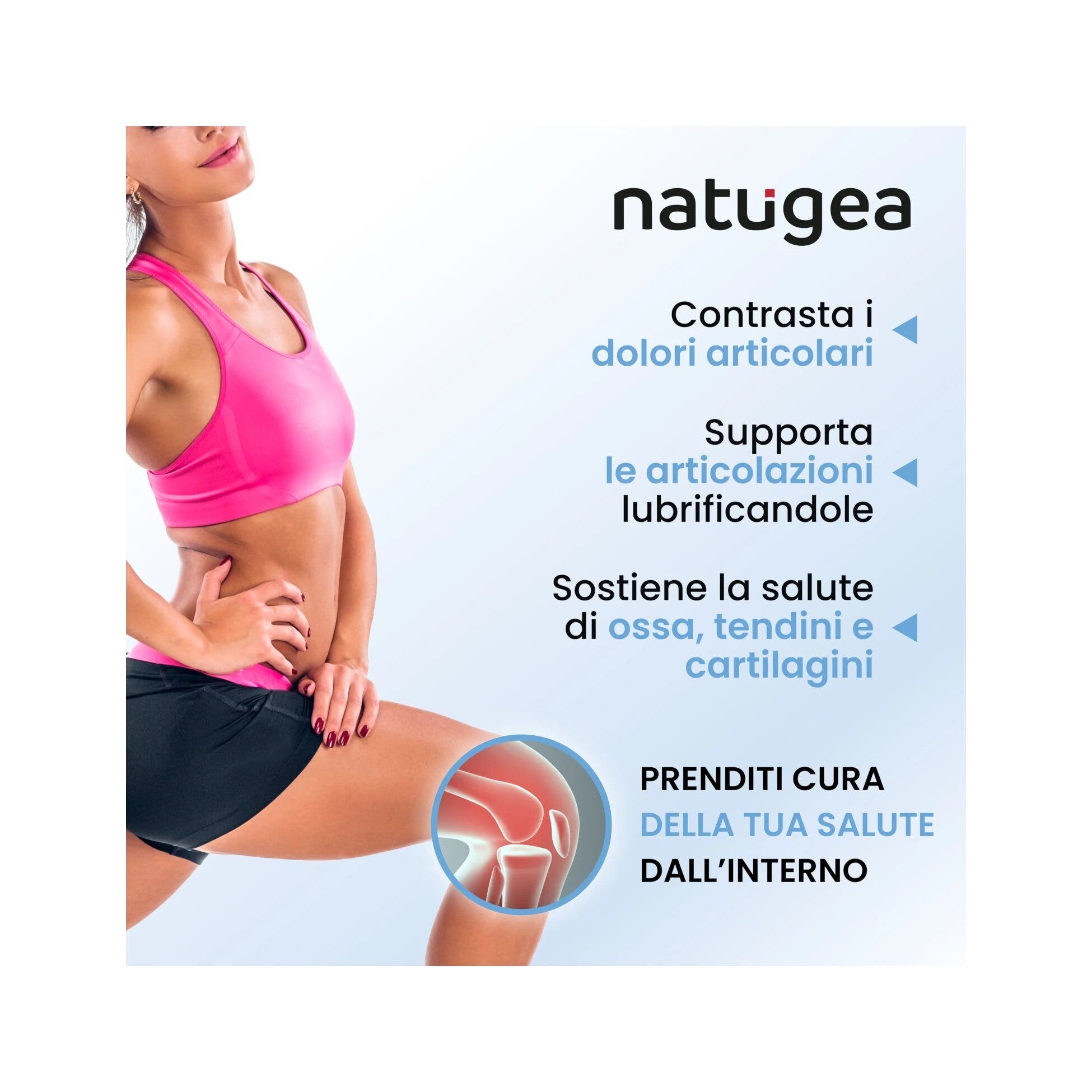 Natugea Collagene Marino Idrolizzato Peptan F HD Con Acido Ialuronico E Vitamina C 120 Capsule-4
