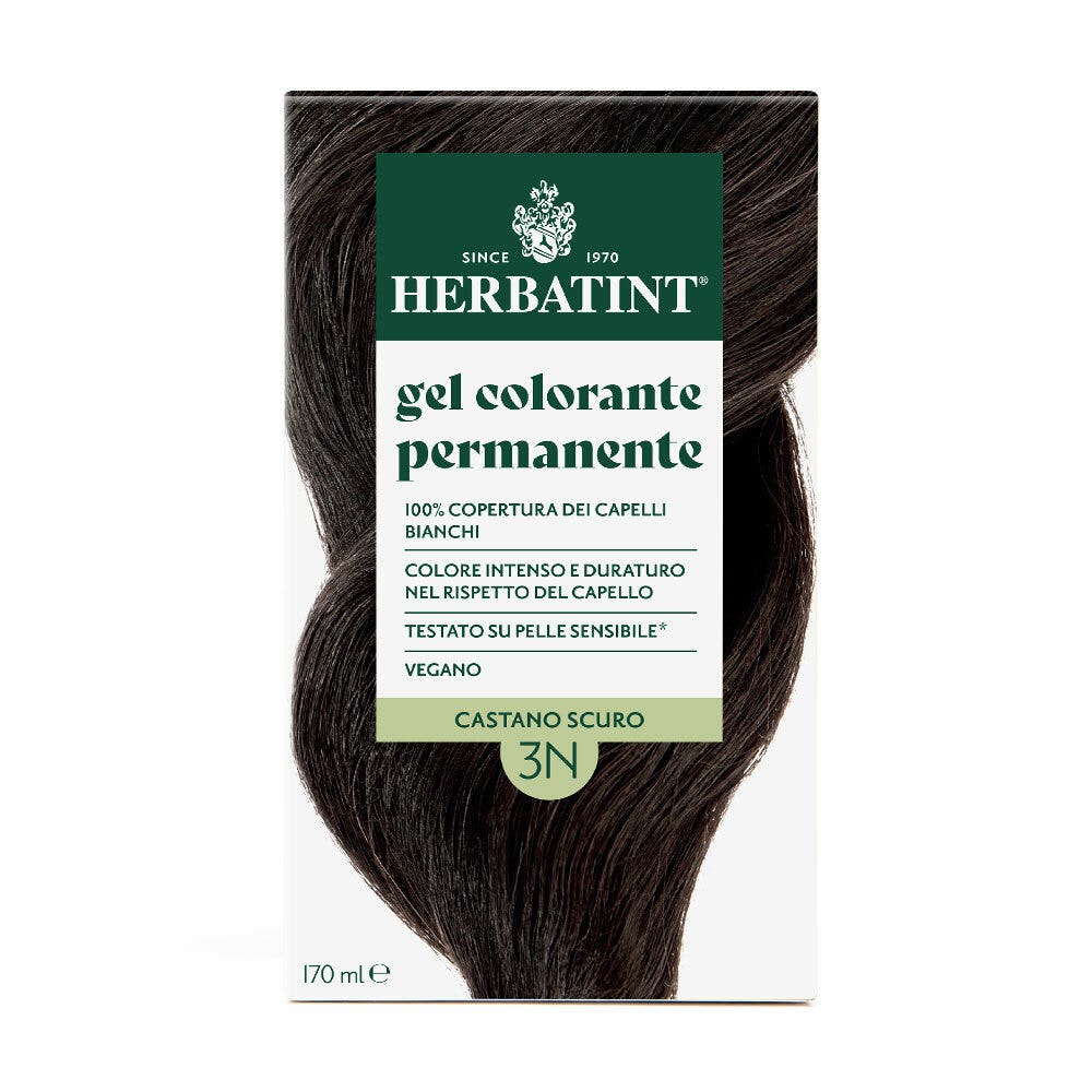 Herbatint Gel Colorante Permanente 3N Castano Scuro 170ml-2